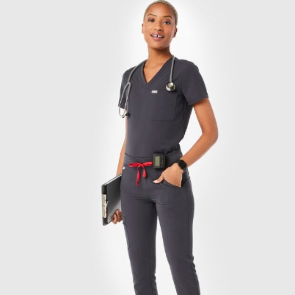 Figs Charcoal Scrub Set S/LT